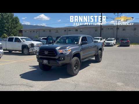2021 Toyota Tacoma 4x4 Double Cab Auto in Gray for sale at Bannister Chevrolet Penticton in Penticton, BC