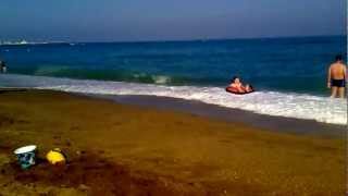 preview picture of video 'Beach of Arroyo de la miel - Benalmádena - Costa del Sol (Málaga)'