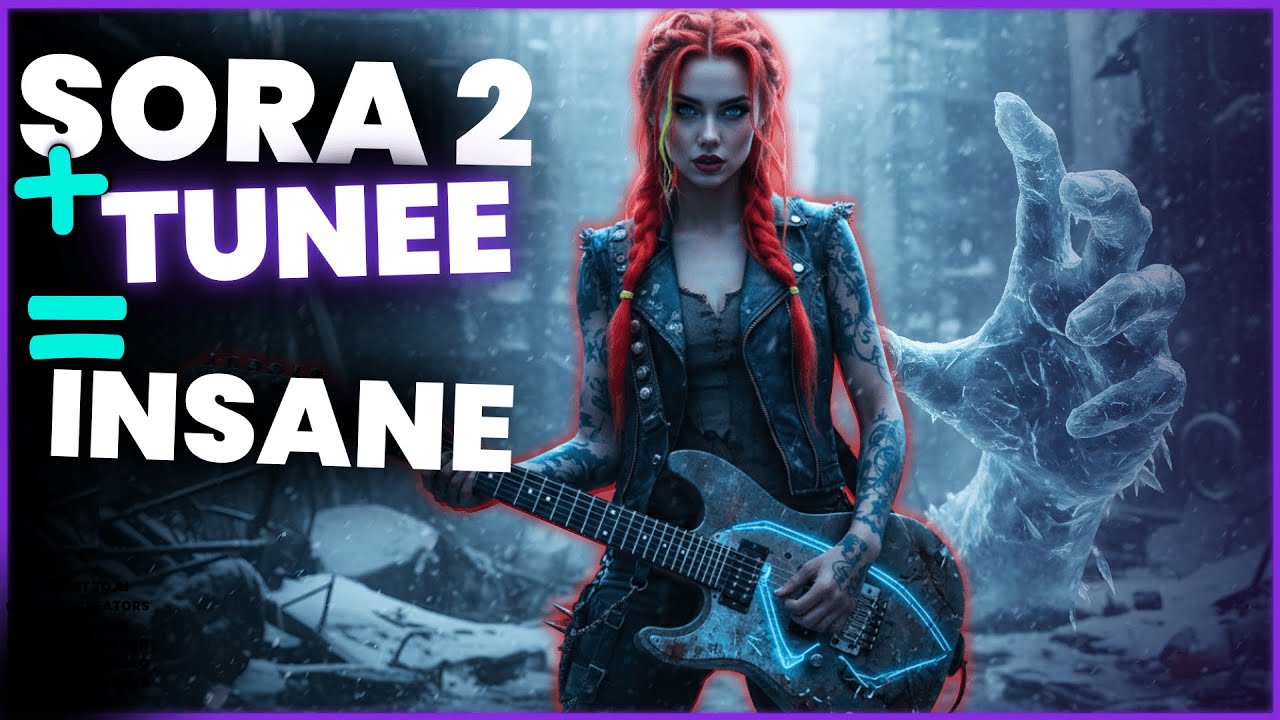 How to CREATE Mind Blowing AI Music Videos Tunee AI + Sora 2