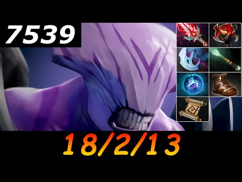 Dota 2 Faceless Void 7539 MMR 18/2/13 (Kills/Deaths/Assists) Ranked Full Gameplay