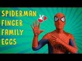 Spiderman Rabbit Eggs Finger Family Colors Learn