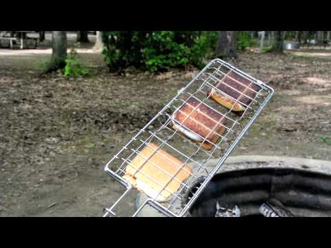 Testing Coghlan's Smores Grill.