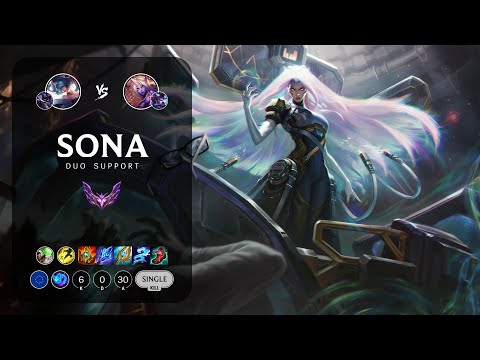 Sona Support vs Soraka - EUW Master Patch 13.6
