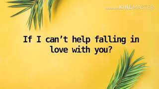 CAN’T HELP FALLING IN LOVE (Elvis Presly) - Joseph Vincent