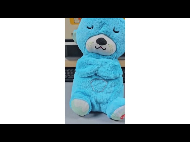 دمية دب صغير محاكاة طريقة التنفس