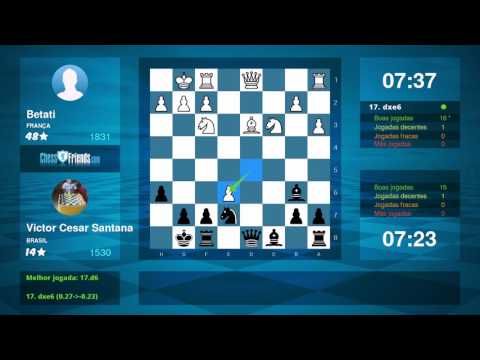 Chess Game Analysis: Betati - Victor Cesar Santana : 0-1 (By ChessFriends.com)
