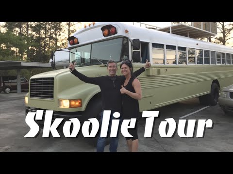 Skoolie Tour: Check out our converted school bus.