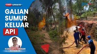 Galian Sumur Bor di Pamekasan Semburkan Api Setinggi 6 Meter, Dipicu Percobaan Nyalakan Korek