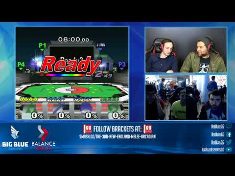 NE Melee Arcadian 3 - Tian/Litt (Green) vs. Kalvar/Kaiju (Blue) - SSBM Doubles WR3