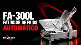 Vídeo de Fatiador Cortador de Frios Automatico 300mm FA300L Skymsen