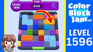 Solusi Level 1596 Color Block Jam