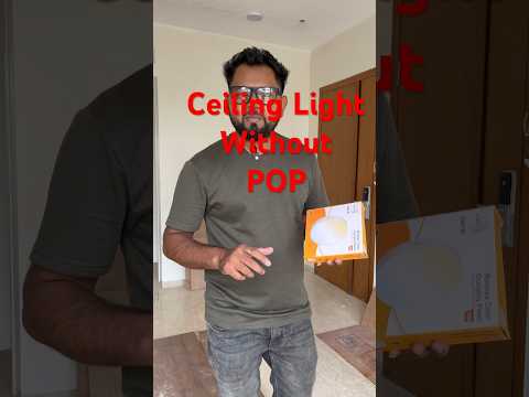 Ceiling light without pop , wipro surface light #surfacelight #wiprolight
