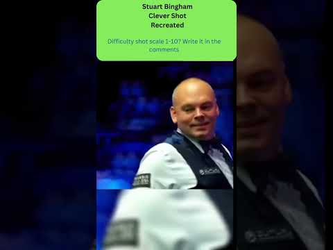 Stuart Bingham Clever Shot Recreated #shorts