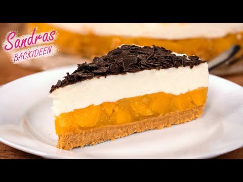 Pfirsichkuchen ohne Backen - fruchtig und frisch | No Bake