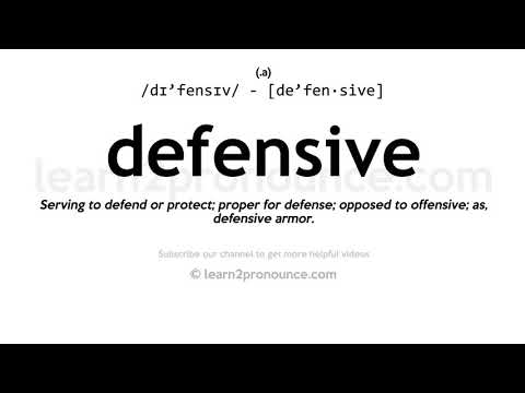 Pronunciation of Defensive | Definition of Defensive