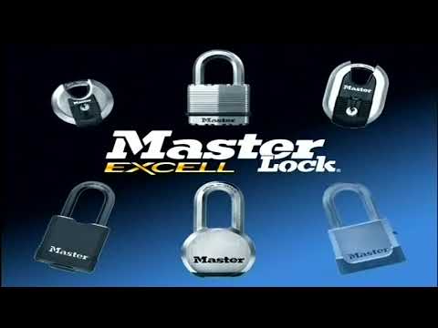 Lot de 2 cadenas disque extérieurs à clé - Anse octogonale protégée MASTER LOCK