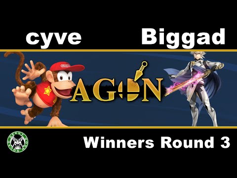 AGON - pM | cyve (Diddy Kong) Vs. Biggad (Corrin) - Winners Round 3 - Smash 4