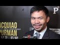 MANNY PACQUIAO ON IF HE WILL FIGHT SPENCE/PORTER WINNER & CRAWFORD; WANTS ALL THE BELTS AT 147!