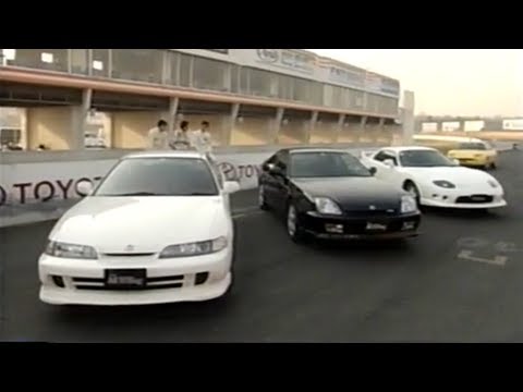 [ENG CC] FF Sports cars battle - Integra Type R, FTO R, Prelude S, Fiat Coupe in Tsukuba 1997