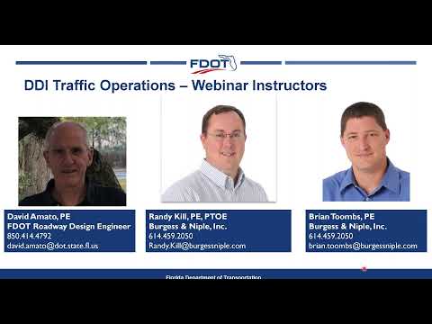 FDOT DDI Design Webinar Series – Traffic Operations