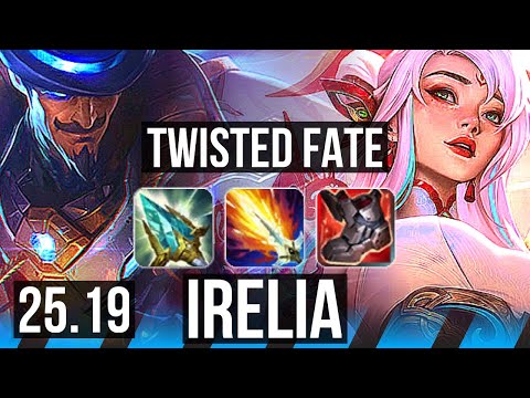 TWISTED FATE vs IRELIA (MID) | KR Master | 25.19