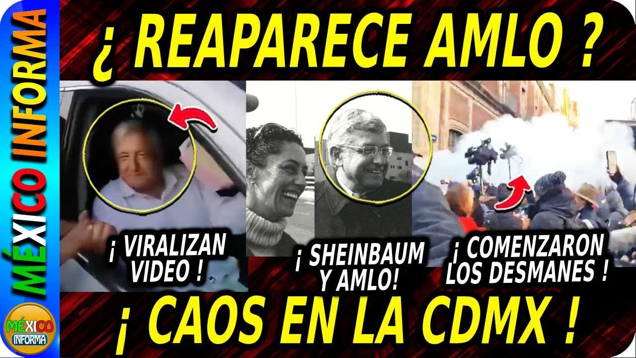 REAPARECE AMLO EN SU CUMPLEAÑOS. FACHIZA VUELTA LOCA CON LA MARCHA. SHEINBAUM PRESUME FOTO.