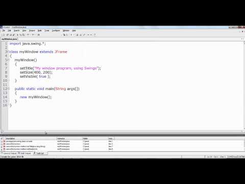 How Create Simple Window In Java