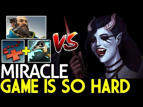 Miracle- [Queen of Pain] VS Kunkka Counter Game is so Hard 7.21 Dota 2