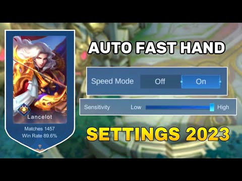 How to be FASTHAND in Lancelot Using This SECRET Settings in 2023!! | Tutorial Fast Hand - MLBB