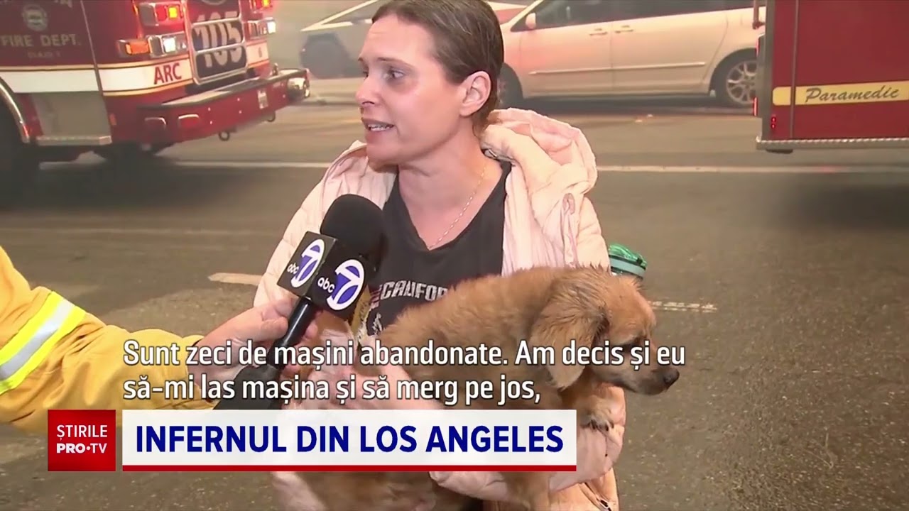 Infern în Los Angeles. Scene dramatice surprinse în timp ce incendiile distrug vestul orașului