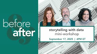 before & after: storytelling with data mini-workshop