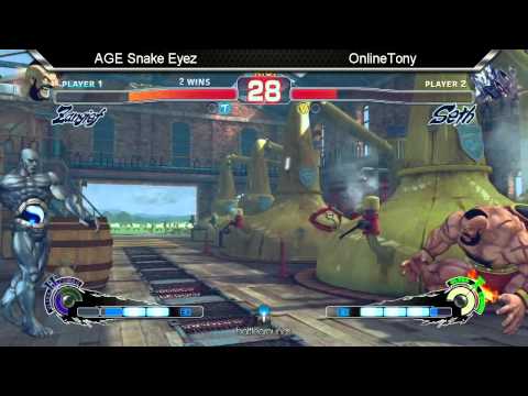 AGE Snake Eyez Vs. OnlineTony - AE2012 (West Coast Rumble Week #1)