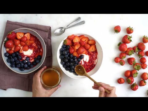 Recette Smoothie Myrtille A&ccedil;a&iacute; Yaourt Grec