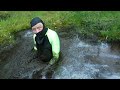202 Mud Lycra Suit Jeans Shorts And Wellies In The Mud