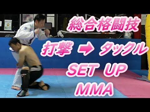 総合格闘技 MMA 打撃から両足タックルへ #タックル #takedown #MMA  #総合格闘技 #wrestling