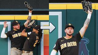 The second time this week Jackson Merrill has robbed a home run! ???? | MLB Highlights