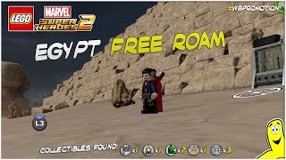 Lego Marvel Superheroes 2: Egypt FREE ROAM (All Collectibles) - HTG