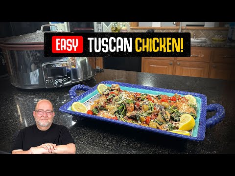 HOW TO MAKE TUSCAN CHICKEN - EASY SLOW COOKER METHOD