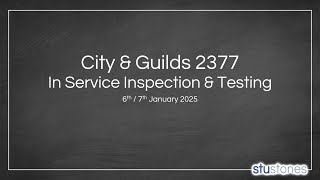 City And Guilds 2377 PAT Testing Course (In Service Inspection and Testing)