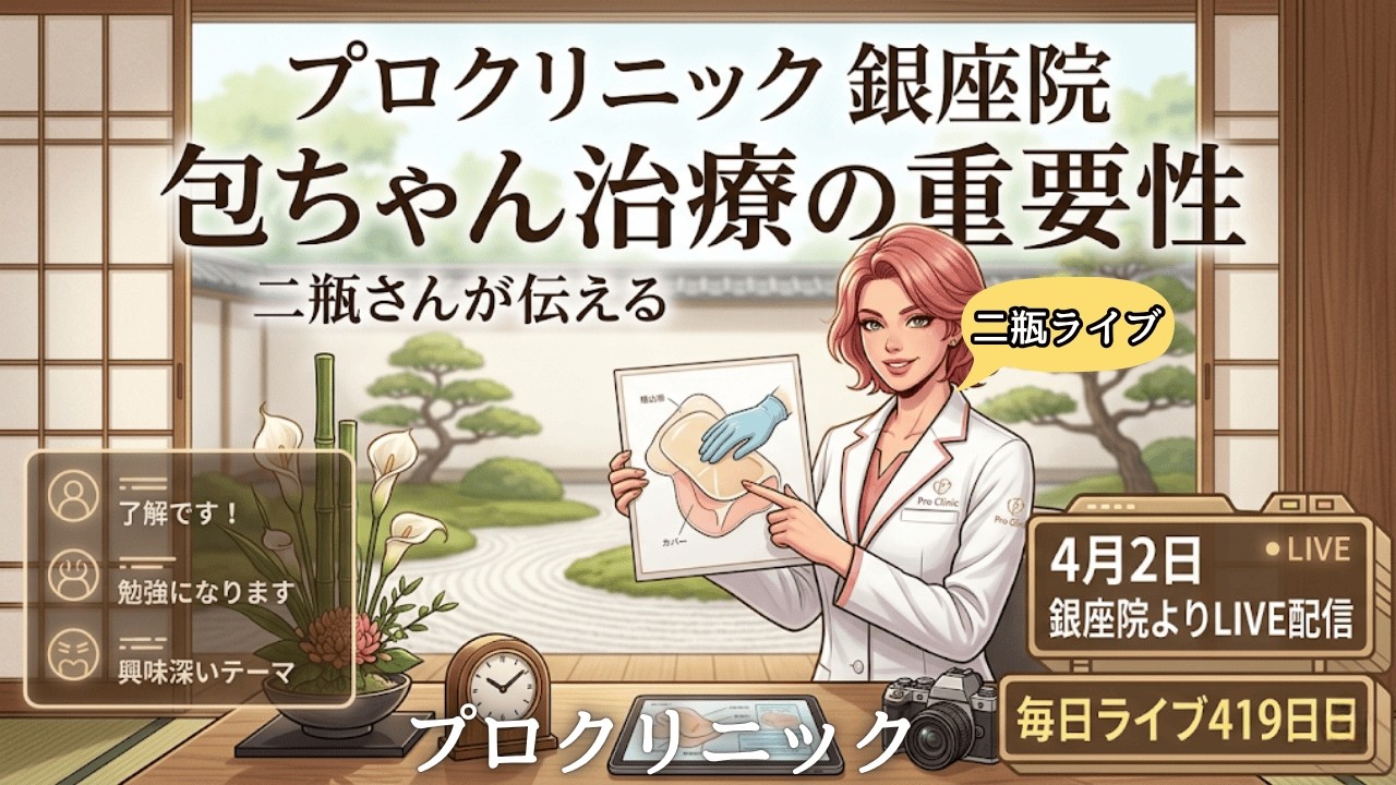 にへいライブ519日目 - プロクリニック銀座、東京 - 専門の看護師に何でもご質問下さいませ✨