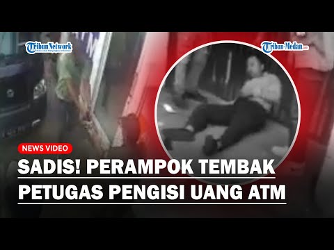 Viral Rampok Tembak Petugas Pengisi Uang ATM, Komplotan Berhasil Gasak Uang Rp100 Juta!
