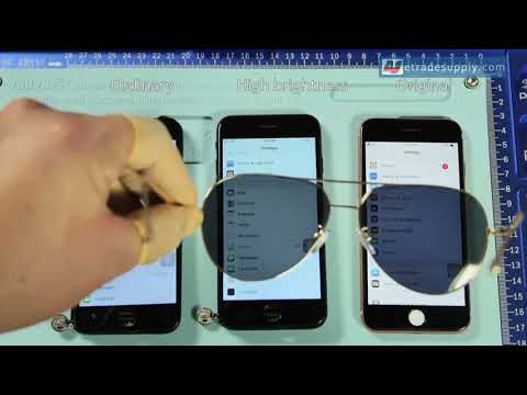iPhone High Brightness LCD Screen Luminance and Polarization Test
