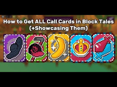 How to Get ALL Call Cards in Block Tales! (+Showcasing Them)