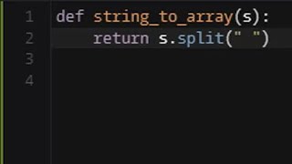 Python - Convert a String to an Array | Codewars 8KYU