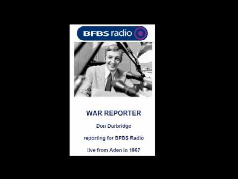 Don Durbridge on BFBS Radio in Aden, 1967