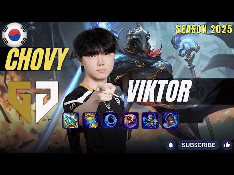 GEN Chovy VIKTOR vs ORIANNA Mid - Patch 25.24 KR Ranked | lolrec