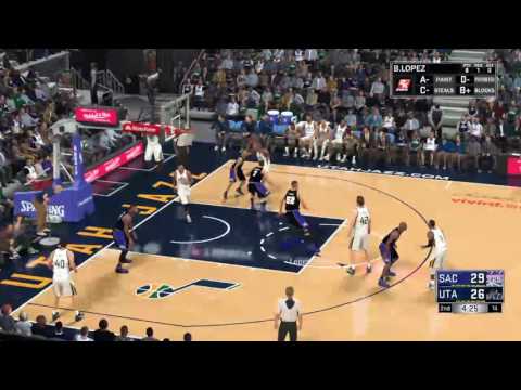 NBA 2K17 Kings vs jazz my league
