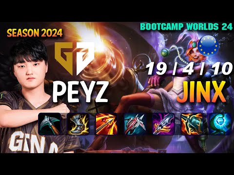 GEN Peyz JINX vs APHELIOS ADC - Patch 14.20 EUW Ranked WORLDS 2024 Bootcamp | lolrec