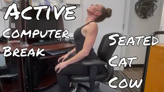 Seated Cat Cow - Great Computer Break