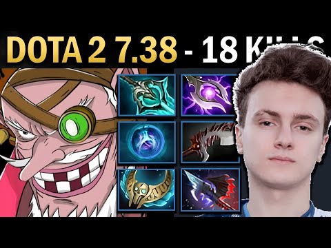 Sniper Gameplay Miracle with 18 Kills and Abyssal - Dota 2 7.38